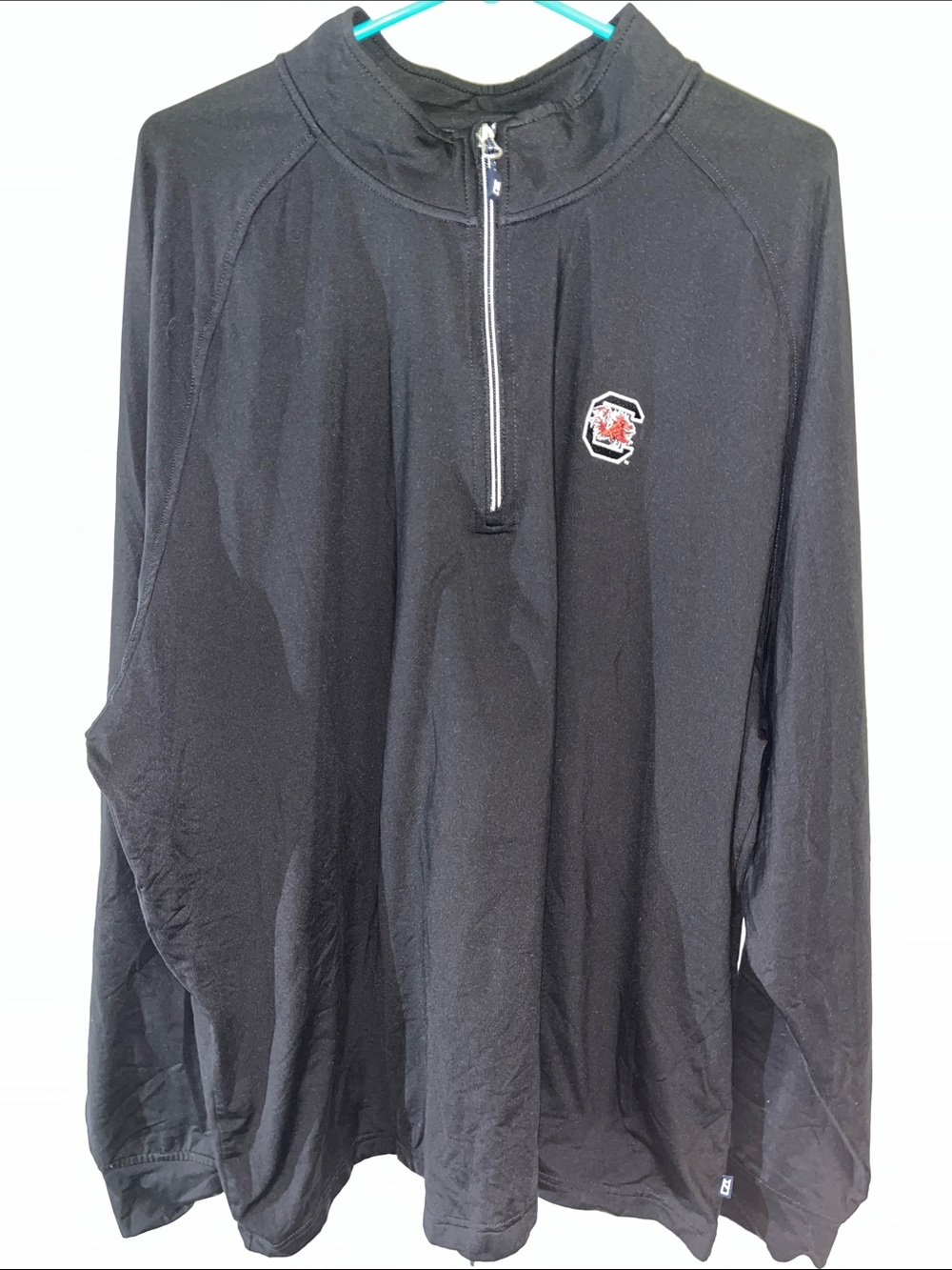 Black 1/4 zip Cutter Buck South Carolina Gamecocks Golf Shirt 3XL Long Sleeve